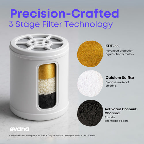 Evana 90 DAY Shower Head Filter Replacement