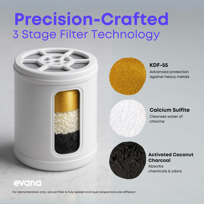 Evana 90 DAY Shower Head Filter Replacement