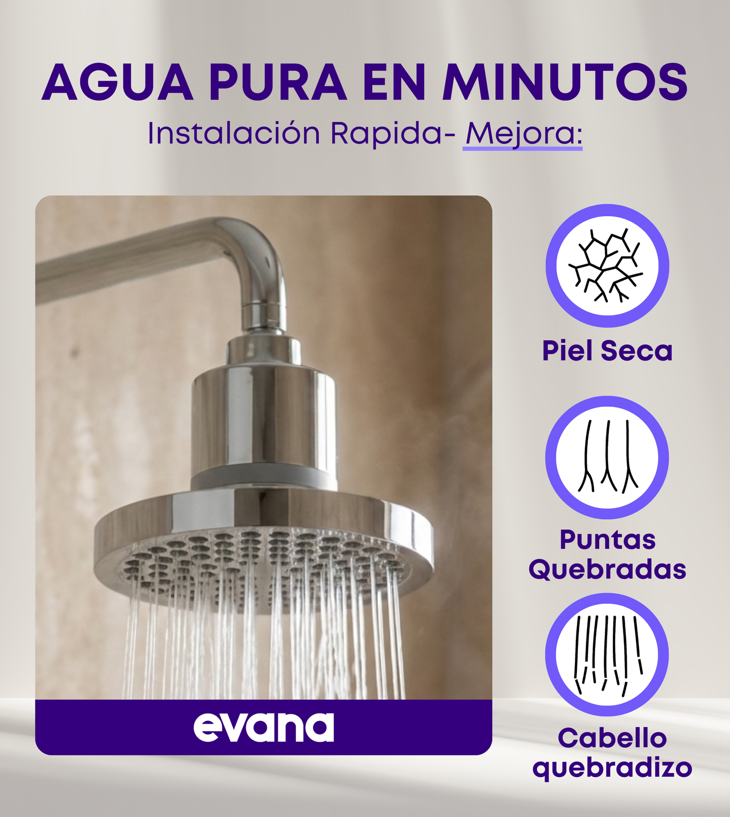 Regadera Evana con Filtro